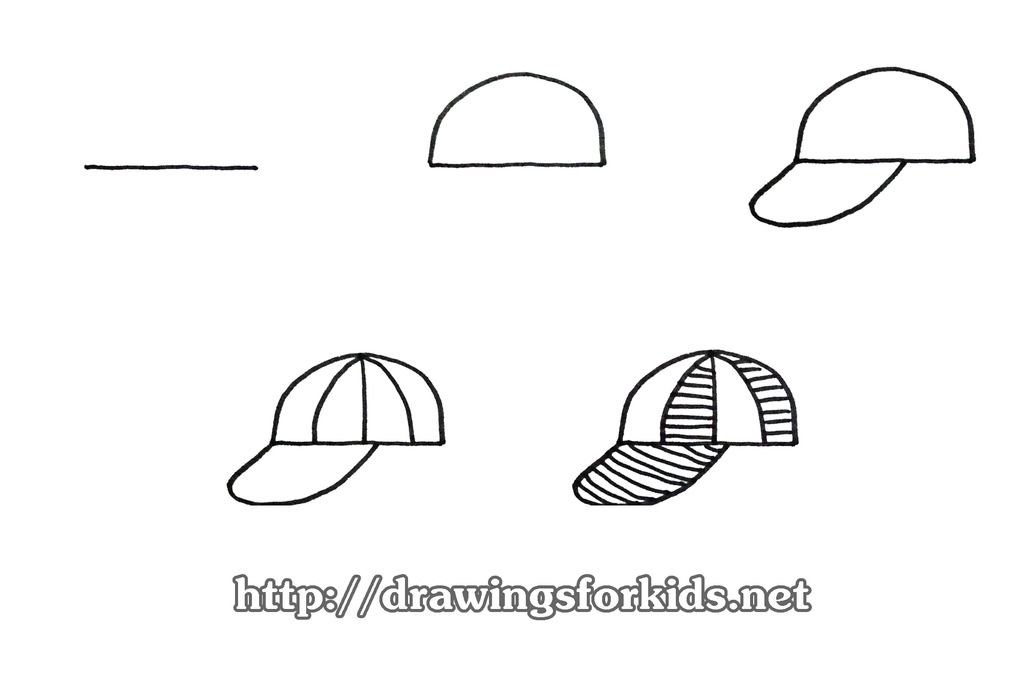 How to draw a HAT for kids